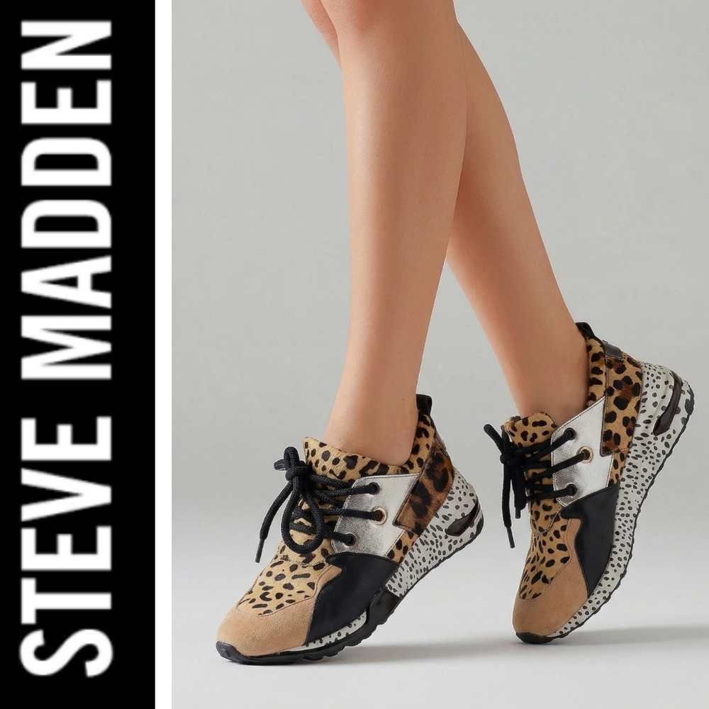 Steve Madden Cliff Cheetah Print Sneakers